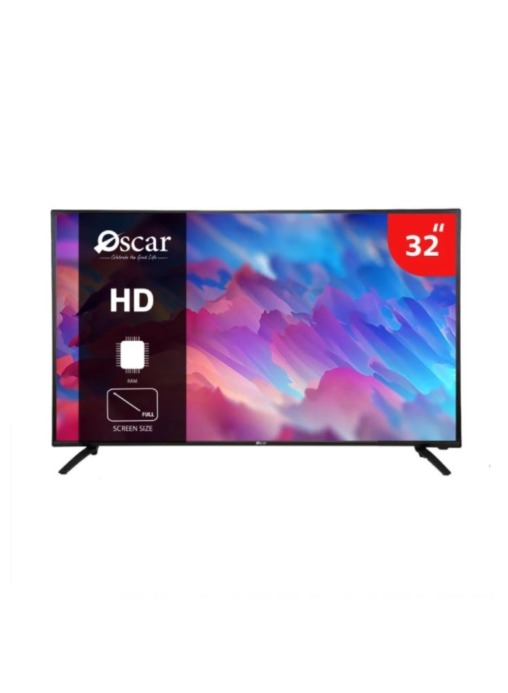 أوسكار شاشة 32 بوصة سمارت LED أندرويد HD مع واي فاي – USB & HDMI – موديل OS32SATVLED - Image 1